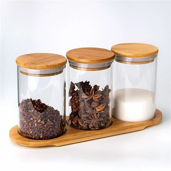 glass storage jar 3pcs set2(001)